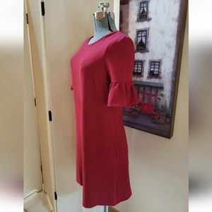Red Shift Dress